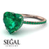 Heart Shape Emerald Ring - Noelle No. 20